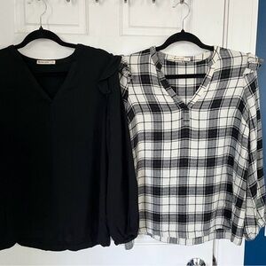 Jamie Ruffle Sleeve Top Bundle - M - Marine Layer